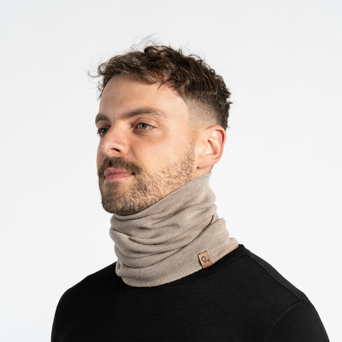 Men's Merino Wool Liner Neck Gaiter – Lightweight Base Layer Knit, Smooth Stretch Fit – view 2