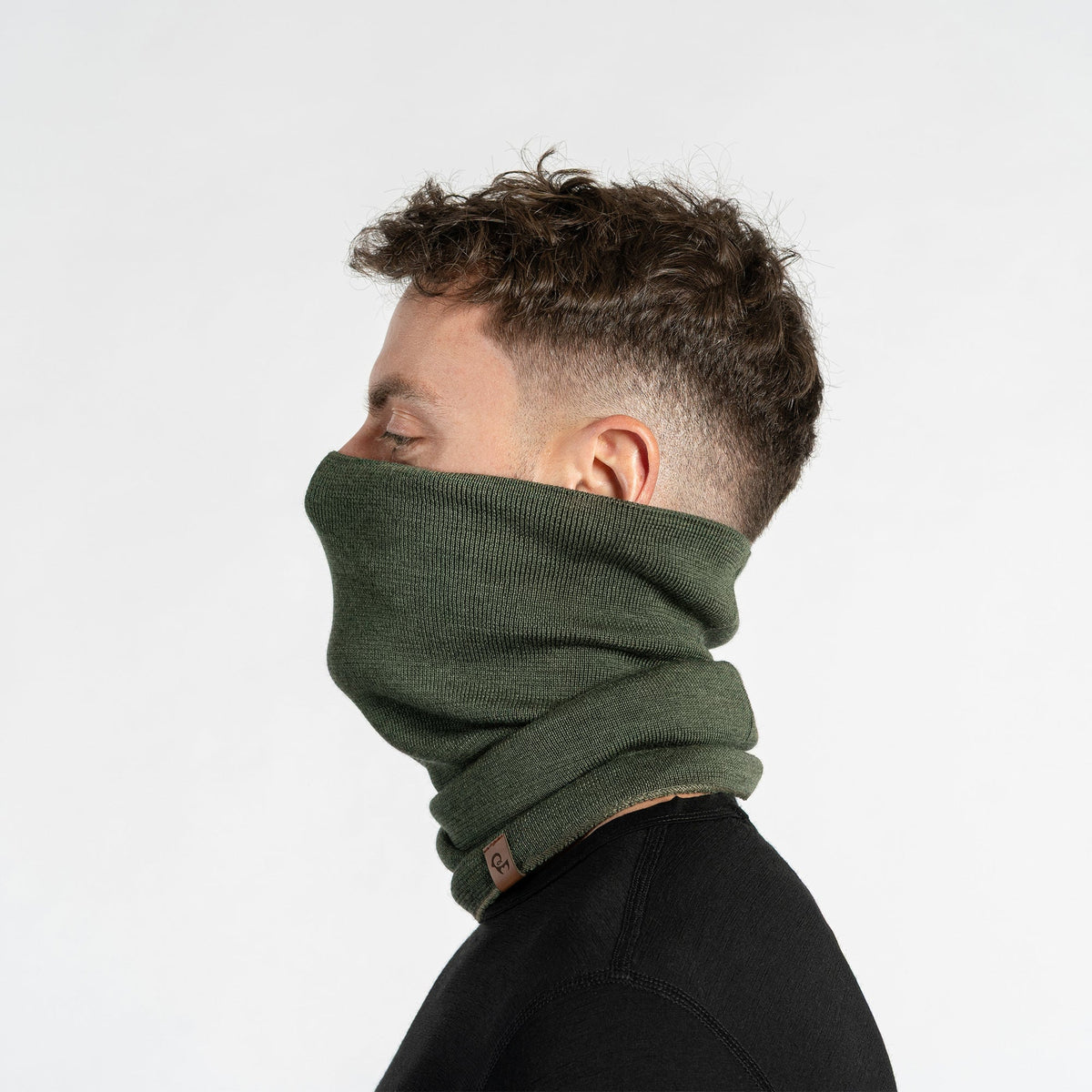 Men's Merino Wool Liner Neck Gaiter – Lightweight Base Layer Knit, Smooth Stretch Fit – view 9
