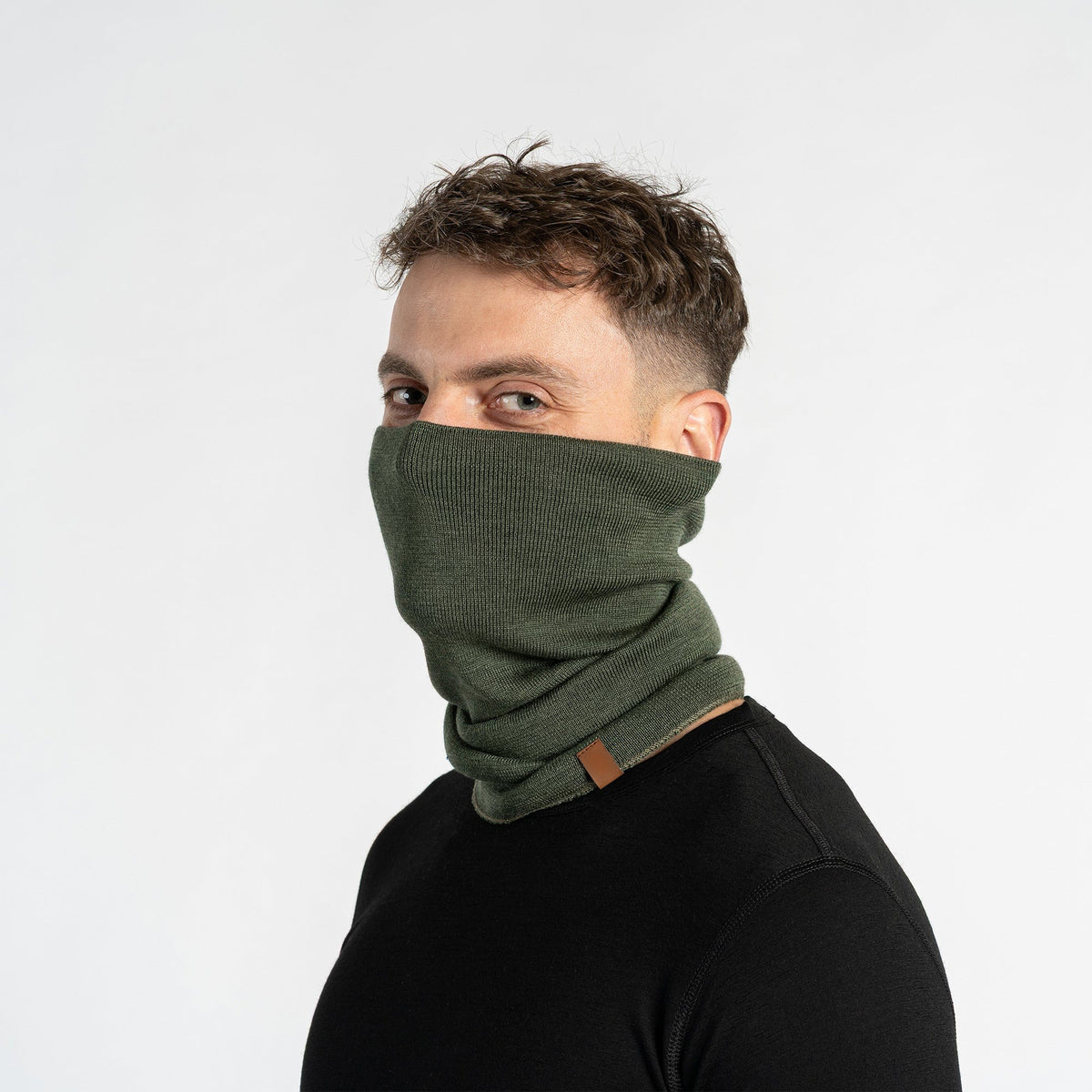 Men's Merino Wool Liner Neck Gaiter – Lightweight Base Layer Knit, Smooth Stretch Fit – view 8