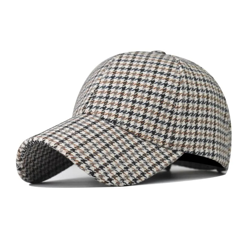 Lincoln Men's Houndstooth Cotton Baseball Cap – view 3