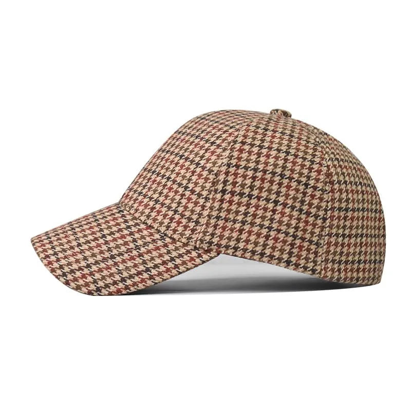 Lincoln Men's Houndstooth Cotton Baseball Cap – view 4