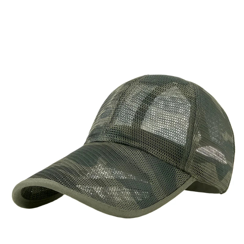 Men's Long Visor Trucker Baseball Cap – view 4