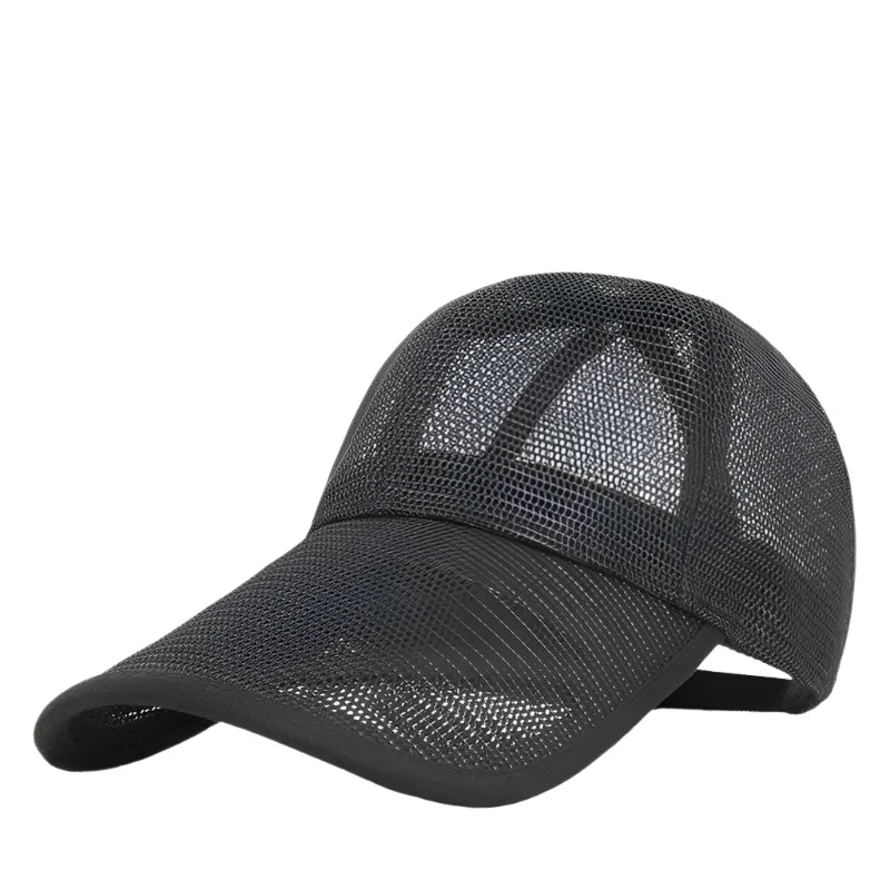 Men's Long Visor Trucker Baseball Cap – view 3
