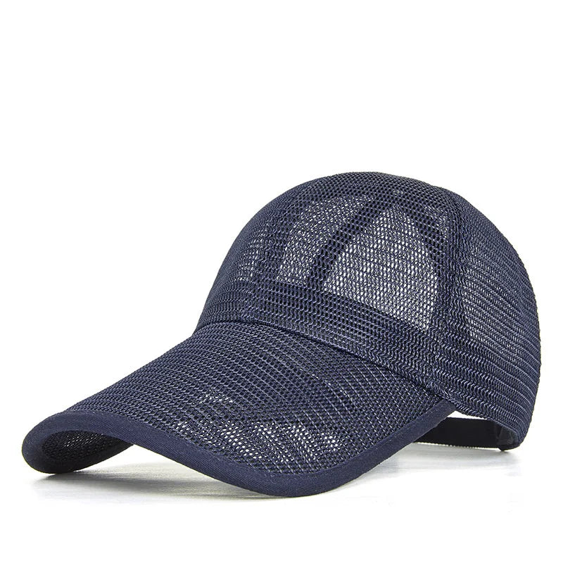 Men's Long Visor Trucker Baseball Cap – view 5