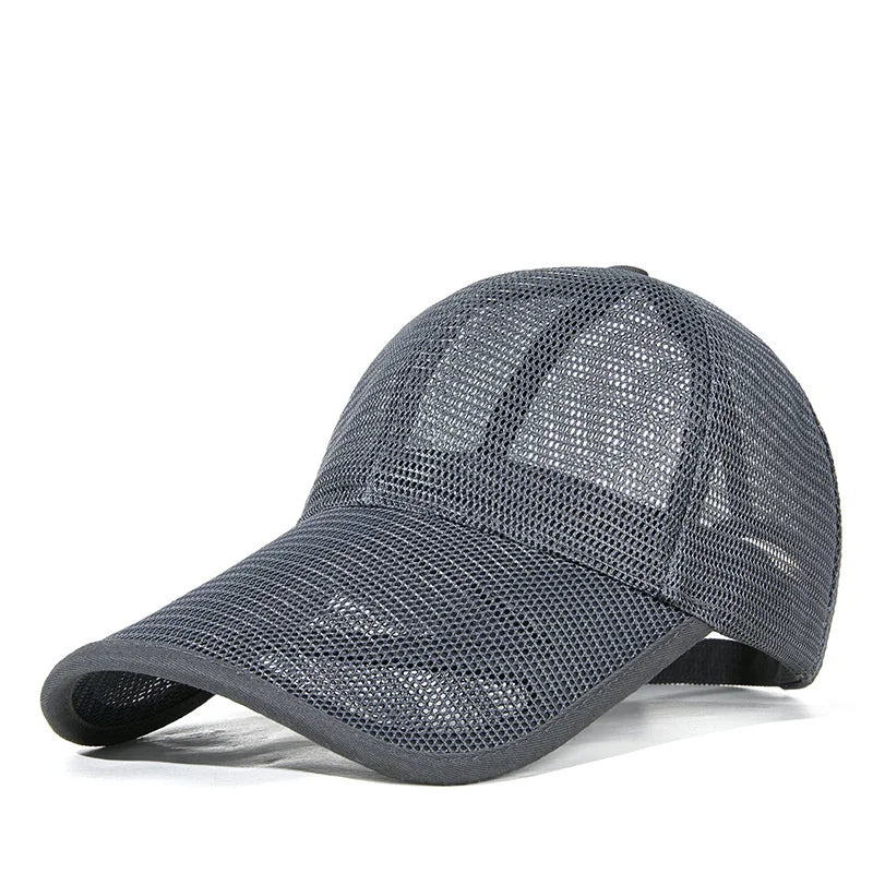 Men's Long Visor Trucker Baseball Cap – view 2