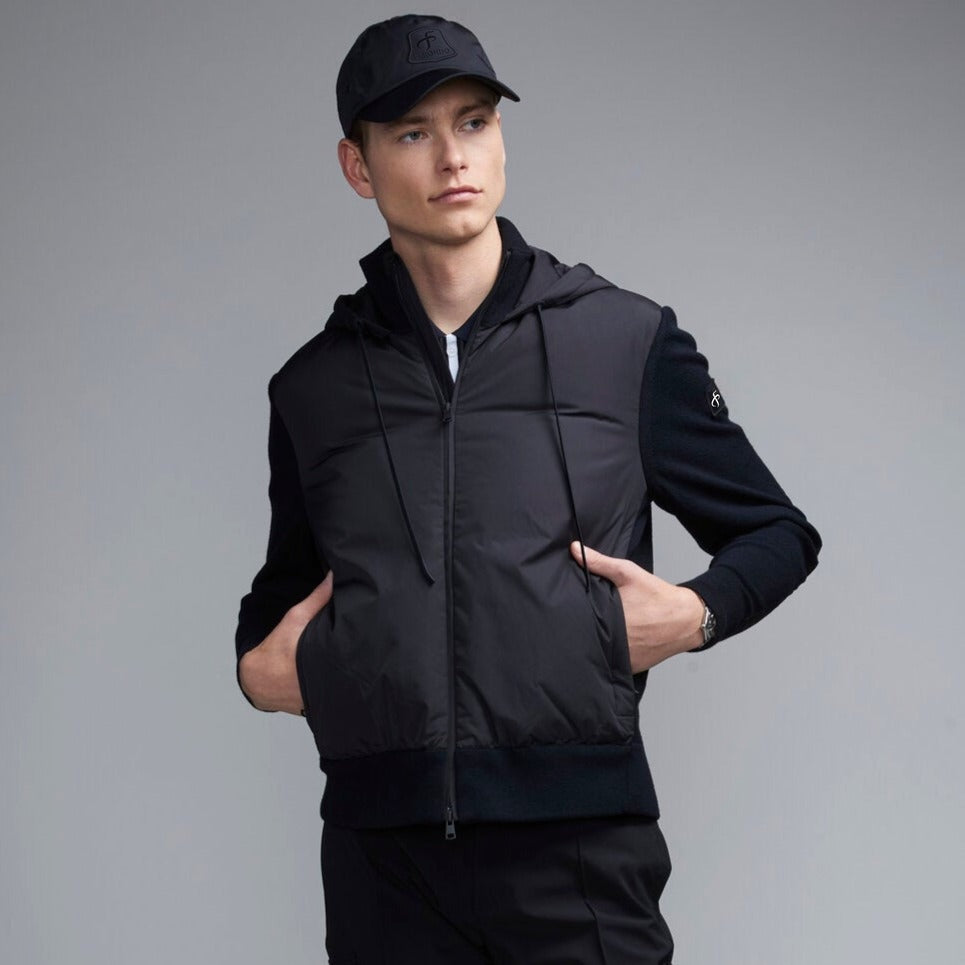 Alpine Men's Merino Wool Hybrid Hoodie – view 3