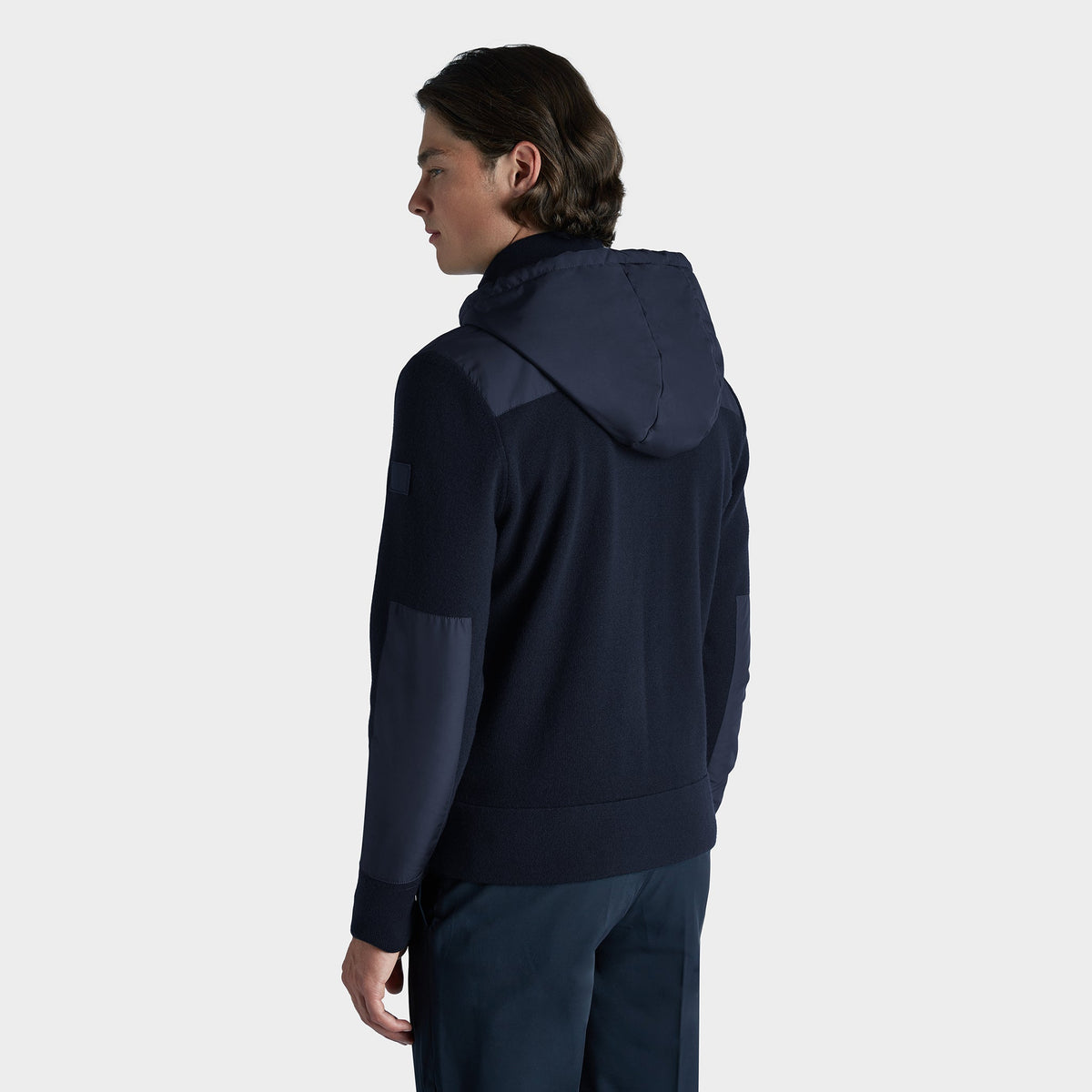 Alpine Men's Merino Wool Hybrid Hoodie – view 12
