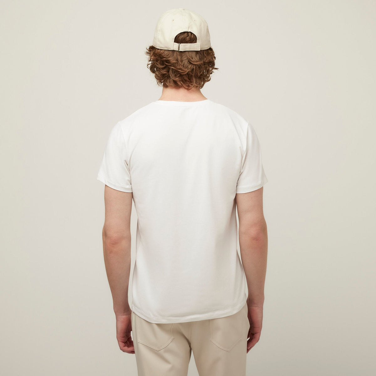 Men's Organic Cotton Crew Neck T-Shirt in White – view 2