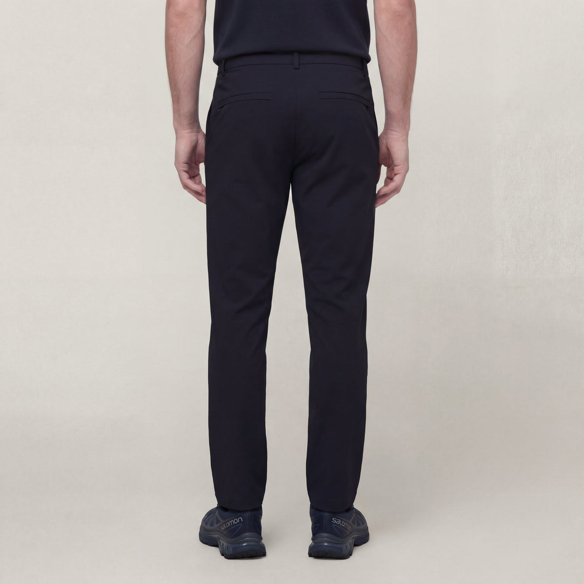 Men's Slim Stretch Twill Trousers – Durable Abrasion-Resistant Fabric, Wrinkle Resistant for Travel