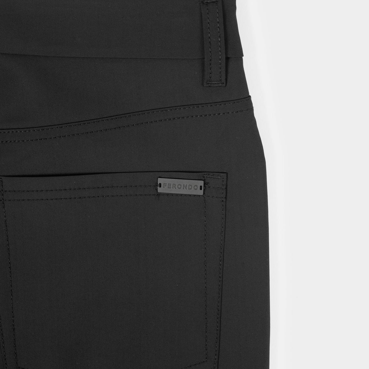 Men's Bi-Stretch Twill 5-Pocket Trousers – Wrinkle and Abrasion Resistant, Travel-Ready Everyday Pant