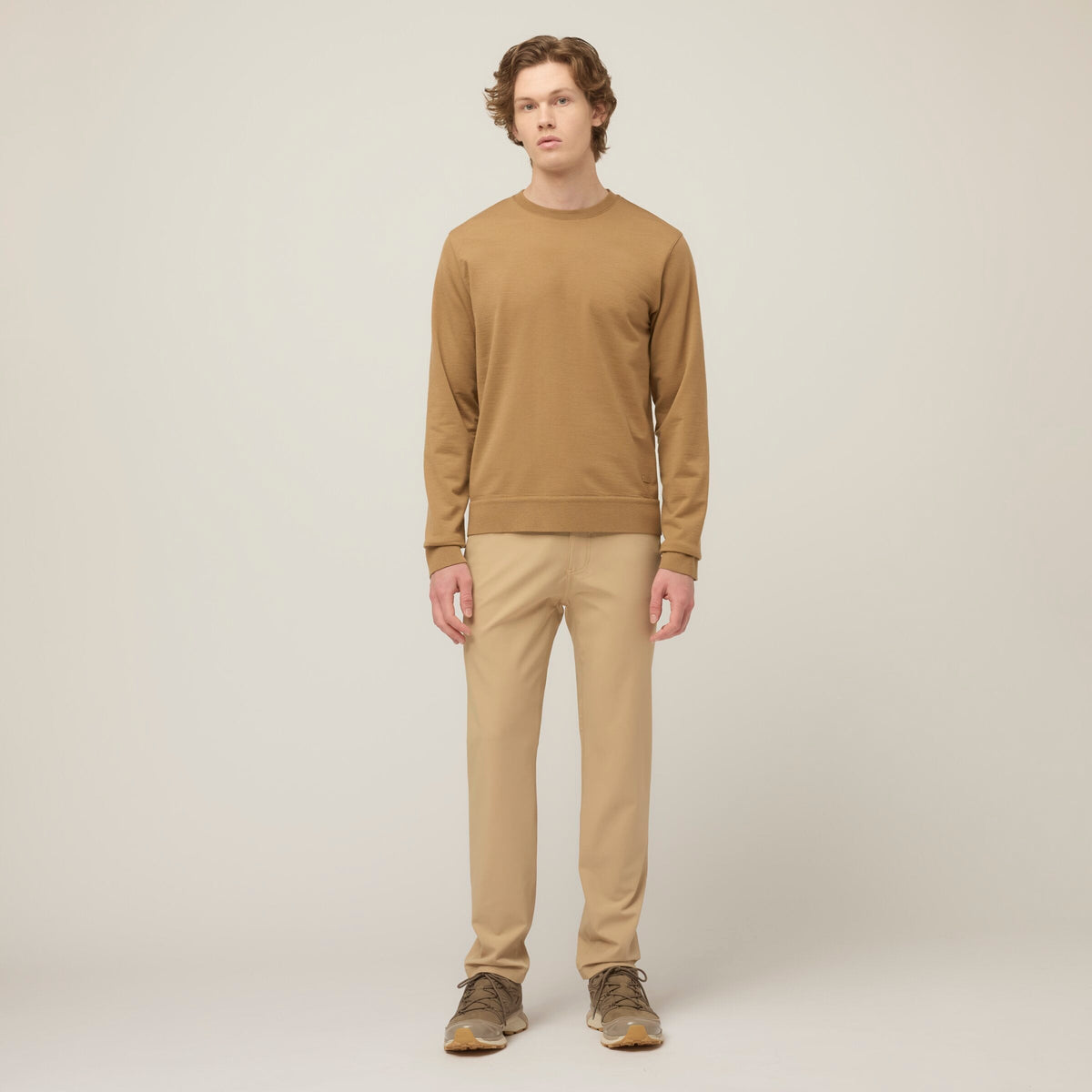 Men's Bi-Stretch Twill 5-Pocket Trousers – Wrinkle and Abrasion Resistant, Travel-Ready Everyday Pant