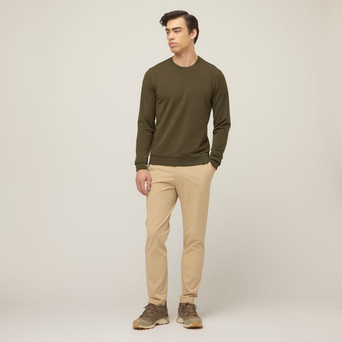 Men's Merino Wool Crew Neck Sweatshirt – view 6