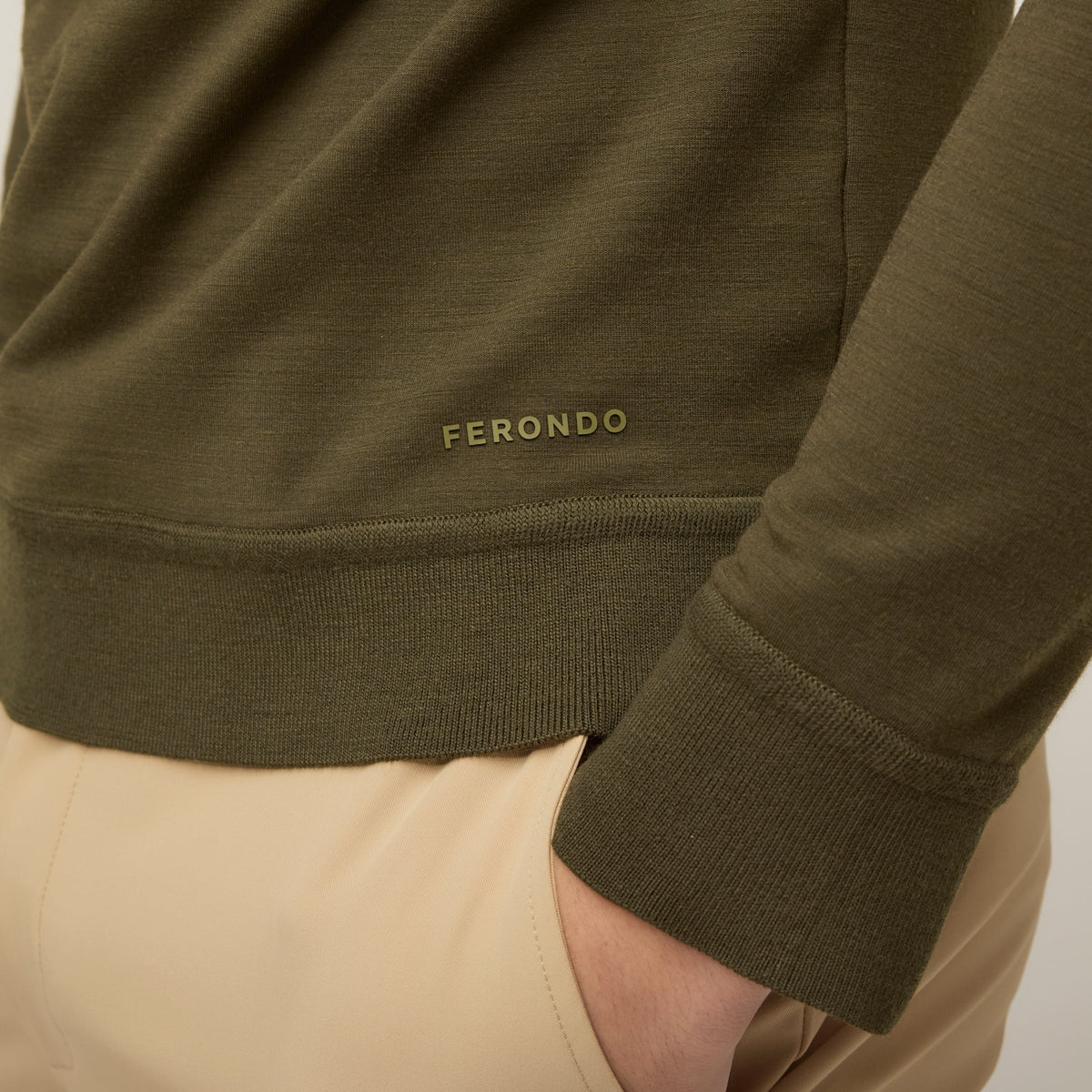 Men's Merino Wool Crew Neck Sweatshirt – view 5
