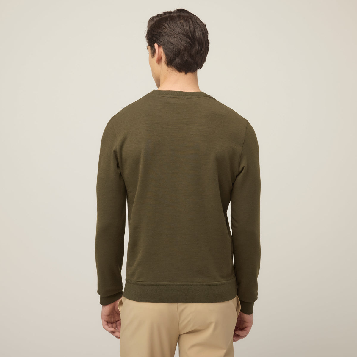 Men's Merino Wool Crew Neck Sweatshirt – view 4