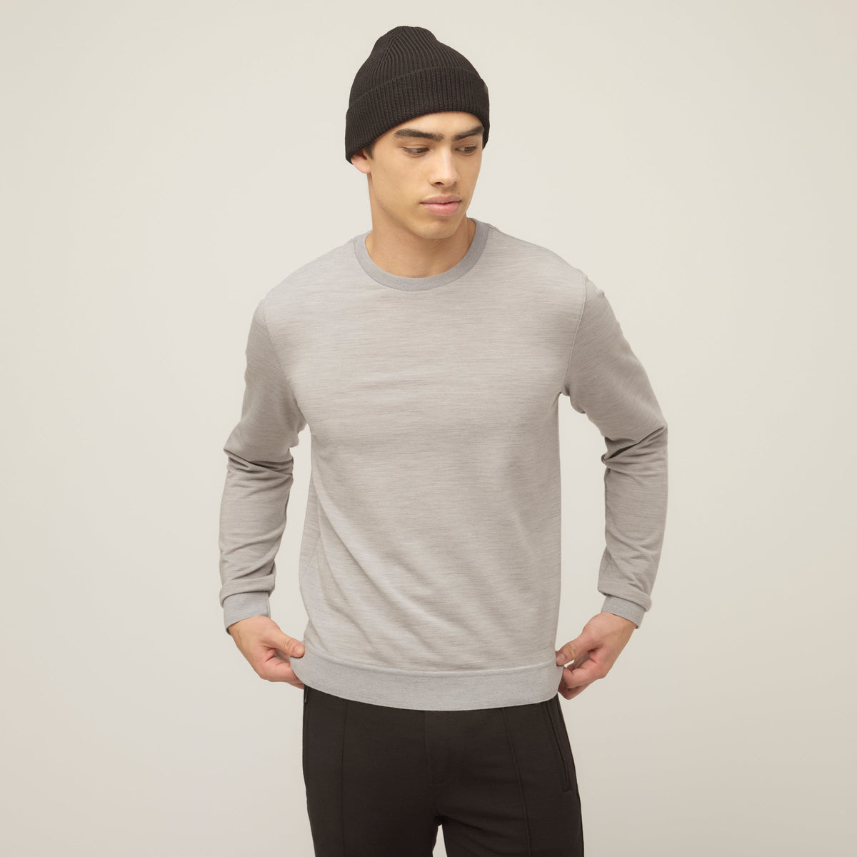 Men's Merino Wool Crew Neck Sweatshirt – view 22