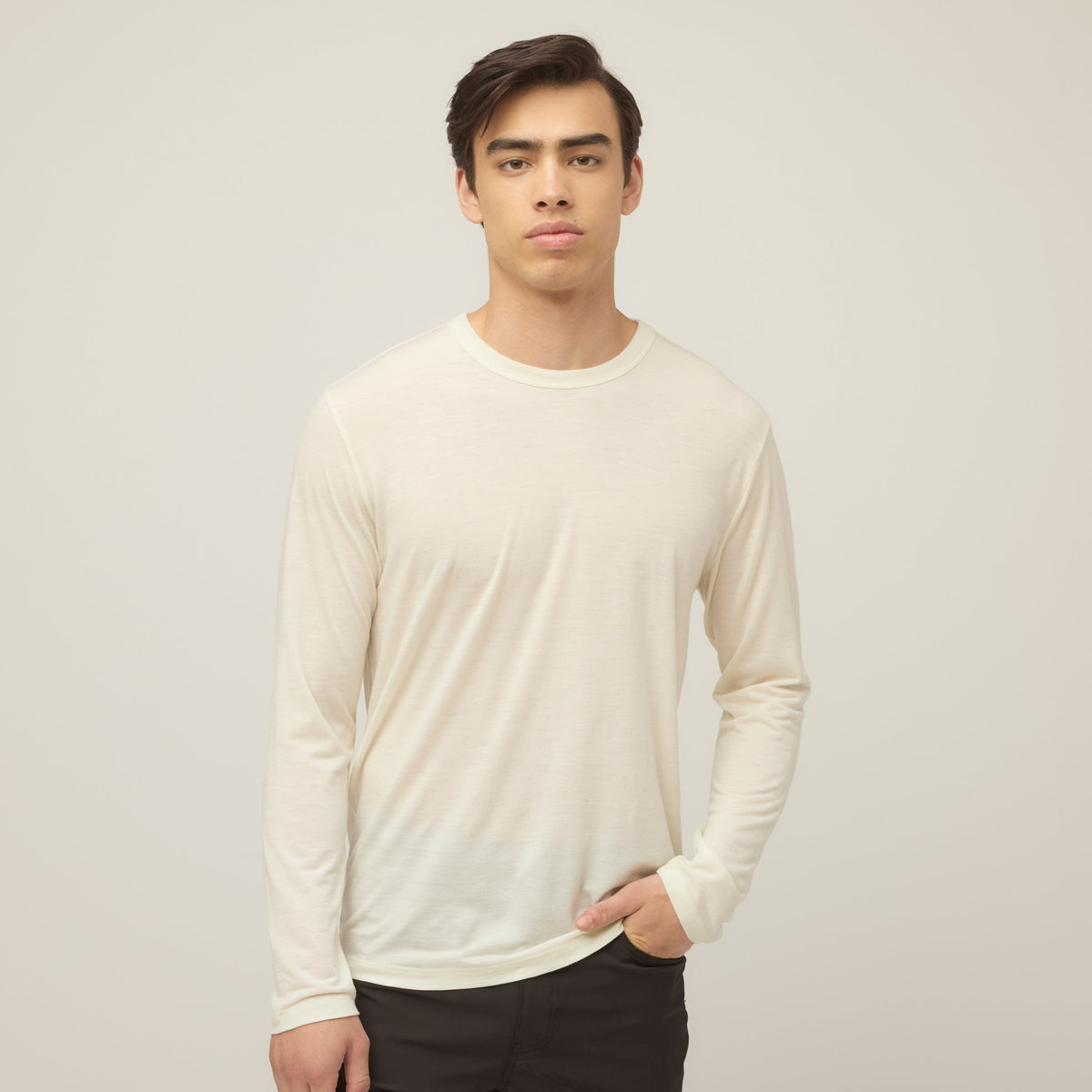 Men's Merino Wool Long Sleeve T-Shirt – view 15