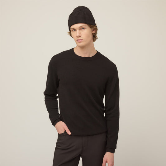 Men's Water-Repellent Cashmere Crewneck Jumper – view 1