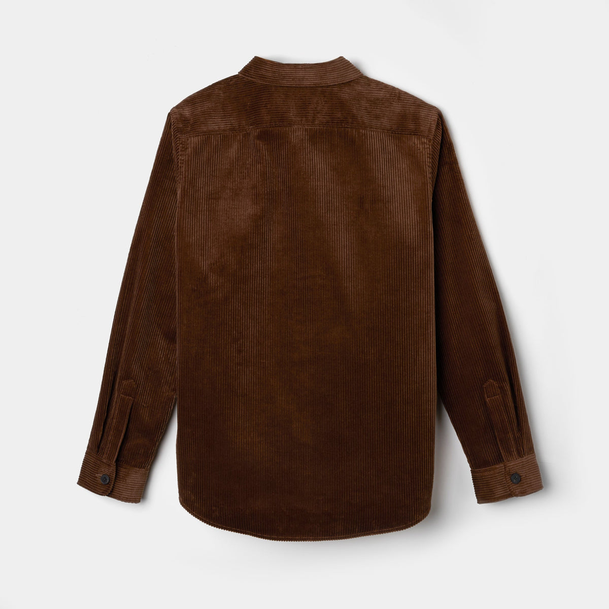 Men's Corduroy Overshirt – Heavyweight Italian Corduroy, Horn Button Front, Two Large Chest Pockets