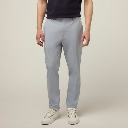 Men's Slim Stretch Twill Trousers – Durable Abrasion-Resistant Fabric, Wrinkle Resistant | Ice Blue