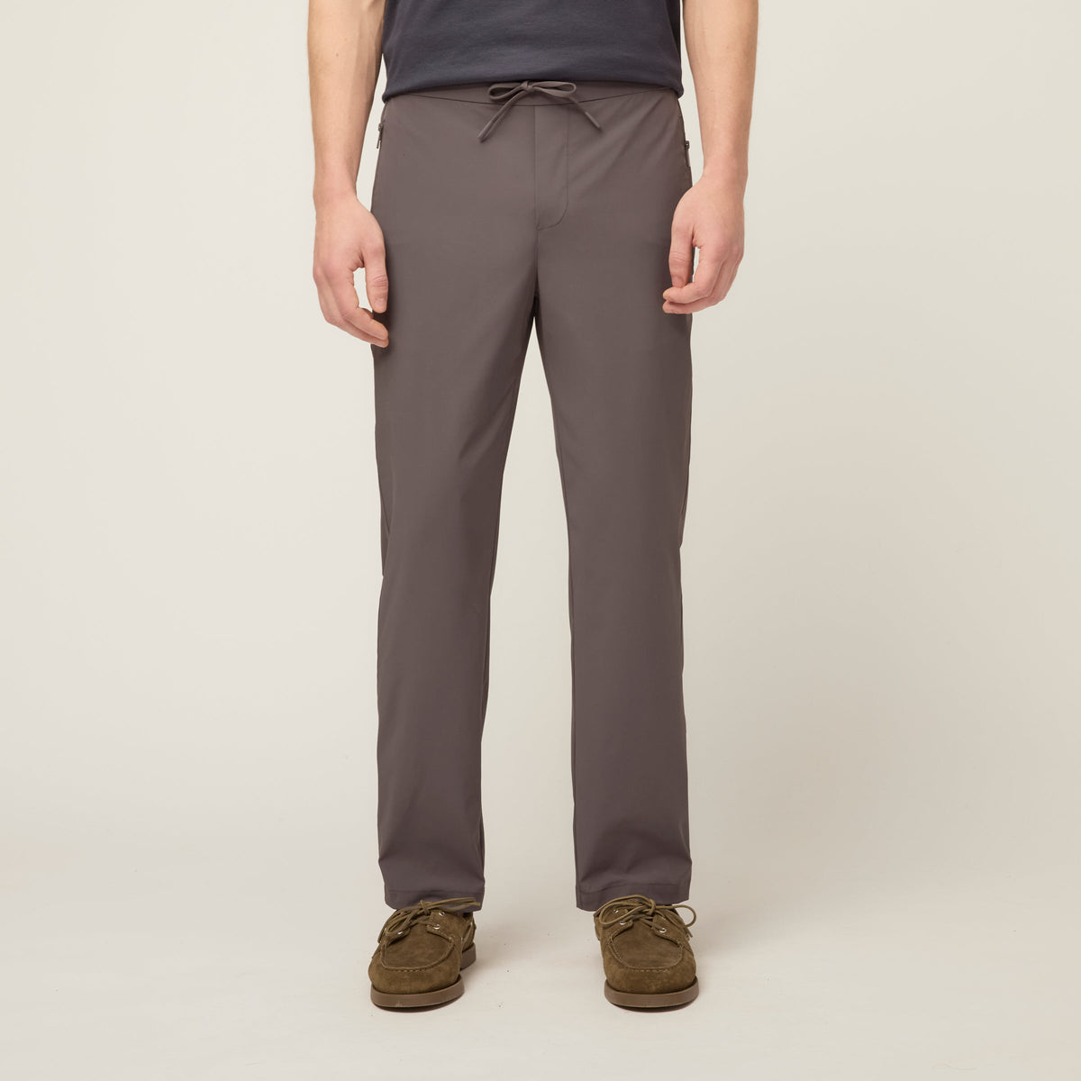 Men's Tech Stretch Nylon Pull-On Joggers in Slate – view 1
