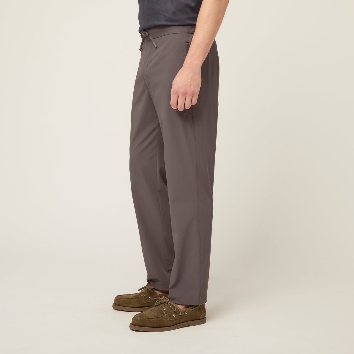 Men's Tech Stretch Nylon Pull-On Joggers in Slate – view 2