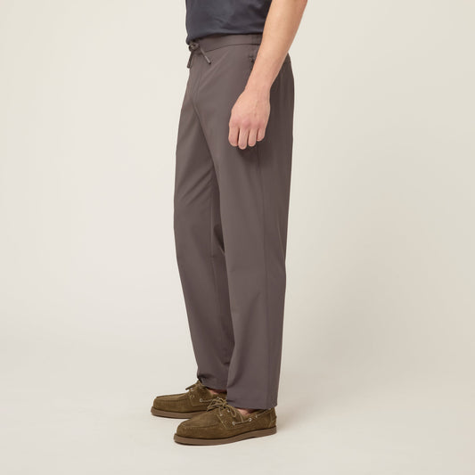 Men's Tech Stretch Nylon Pull-On Joggers in Slate – view 2