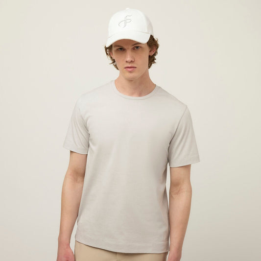Men's Combed Cotton T-Shirt – Lightweight Breathable Crew Neck Tee, Classic Fit with Straight Hem