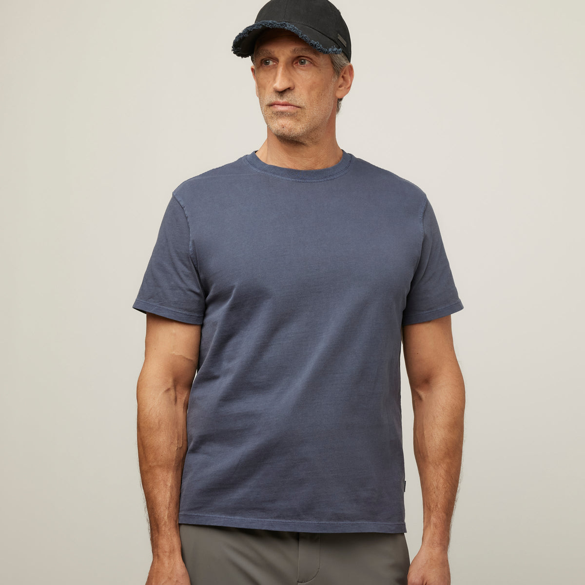 Men's Garment-Dyed Cotton T-Shirt in Frosted Mint – view 65