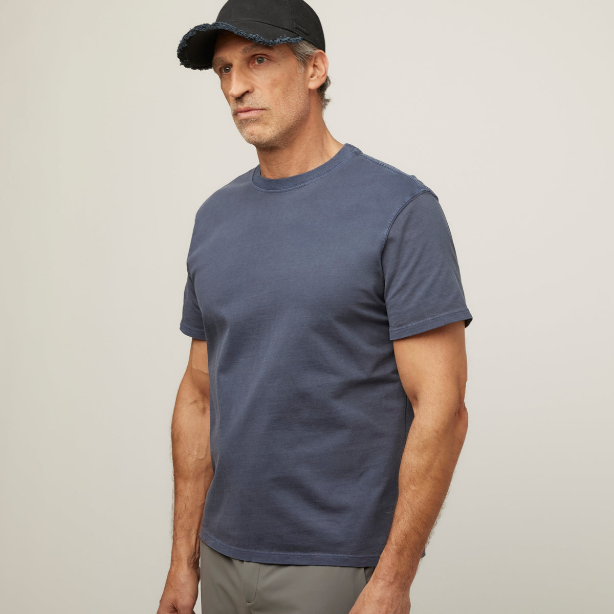 Men's Garment-Dyed Cotton T-Shirt in Frosted Mint – view 66