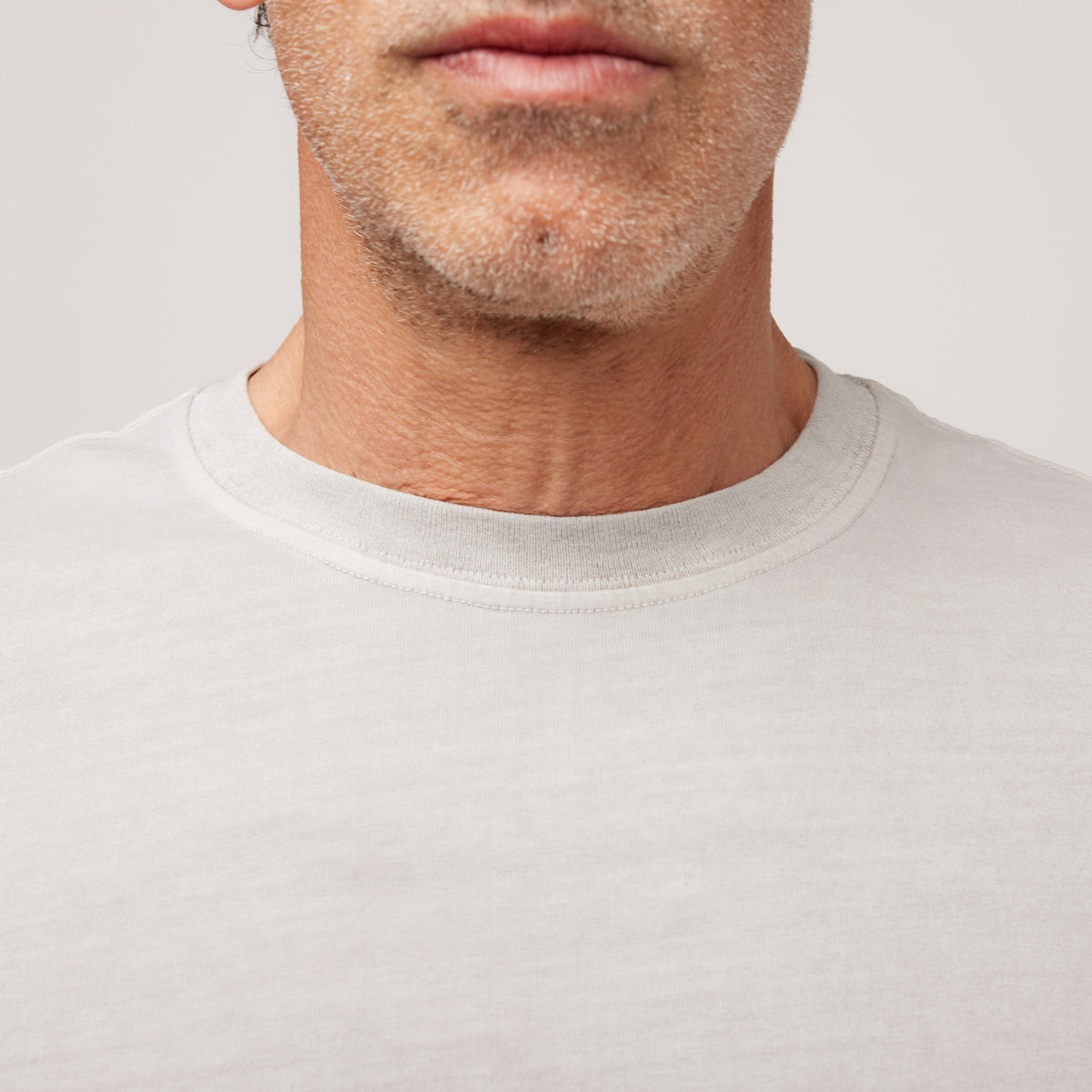 Men's Garment-Dyed Cotton T-Shirt in Frosted Mint – view 81