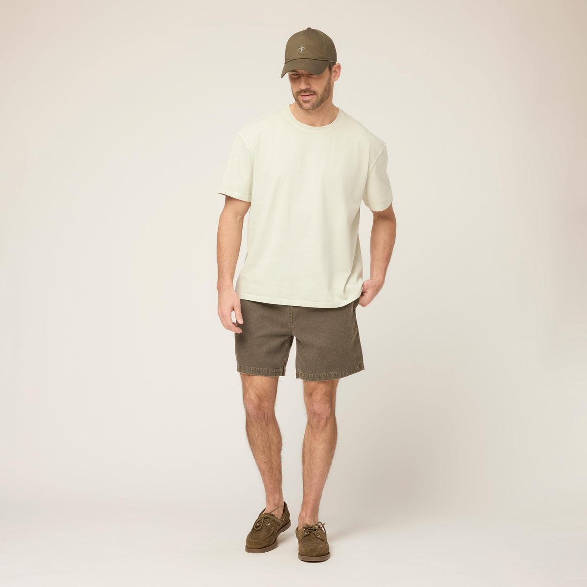 Men's Garment-Dyed Cotton T-Shirt in Frosted Mint – view 7