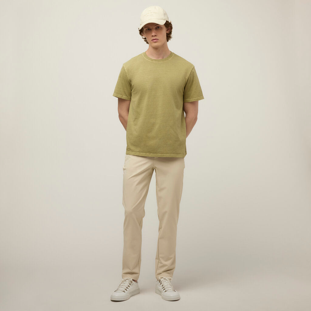 Men's Garment-Dyed Cotton T-Shirt in Frosted Mint – view 34