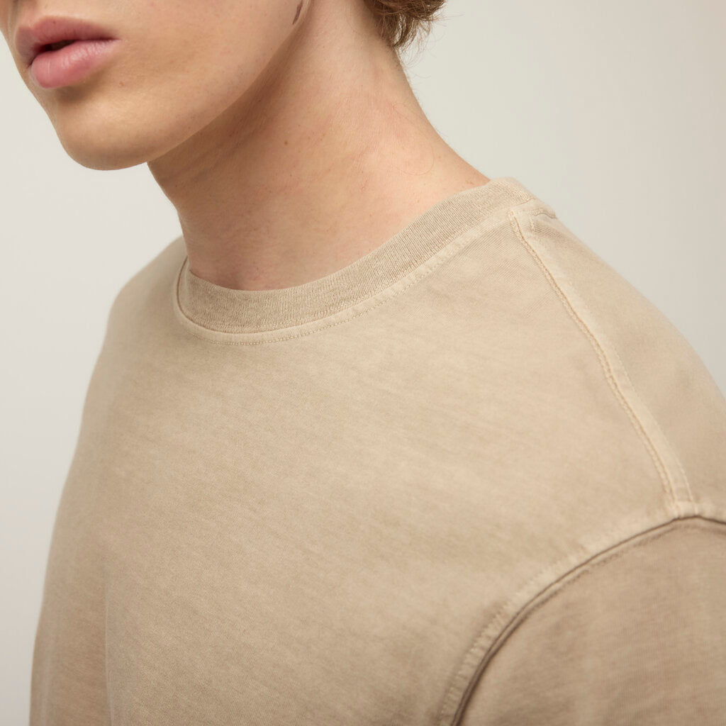 Men's Garment-Dyed Cotton T-Shirt in Frosted Mint – view 11