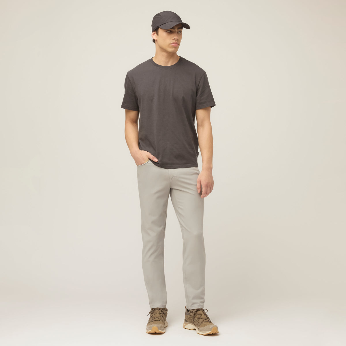 Men's Garment-Dyed Cotton T-Shirt in Frosted Mint – view 55