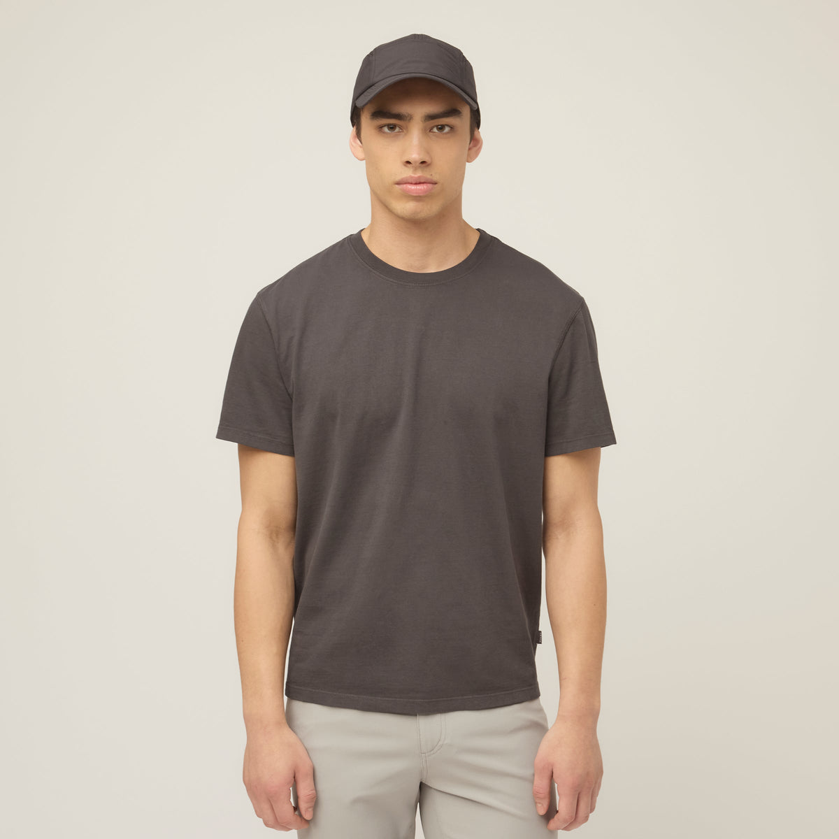 Men's Garment-Dyed Cotton T-Shirt in Frosted Mint – view 52
