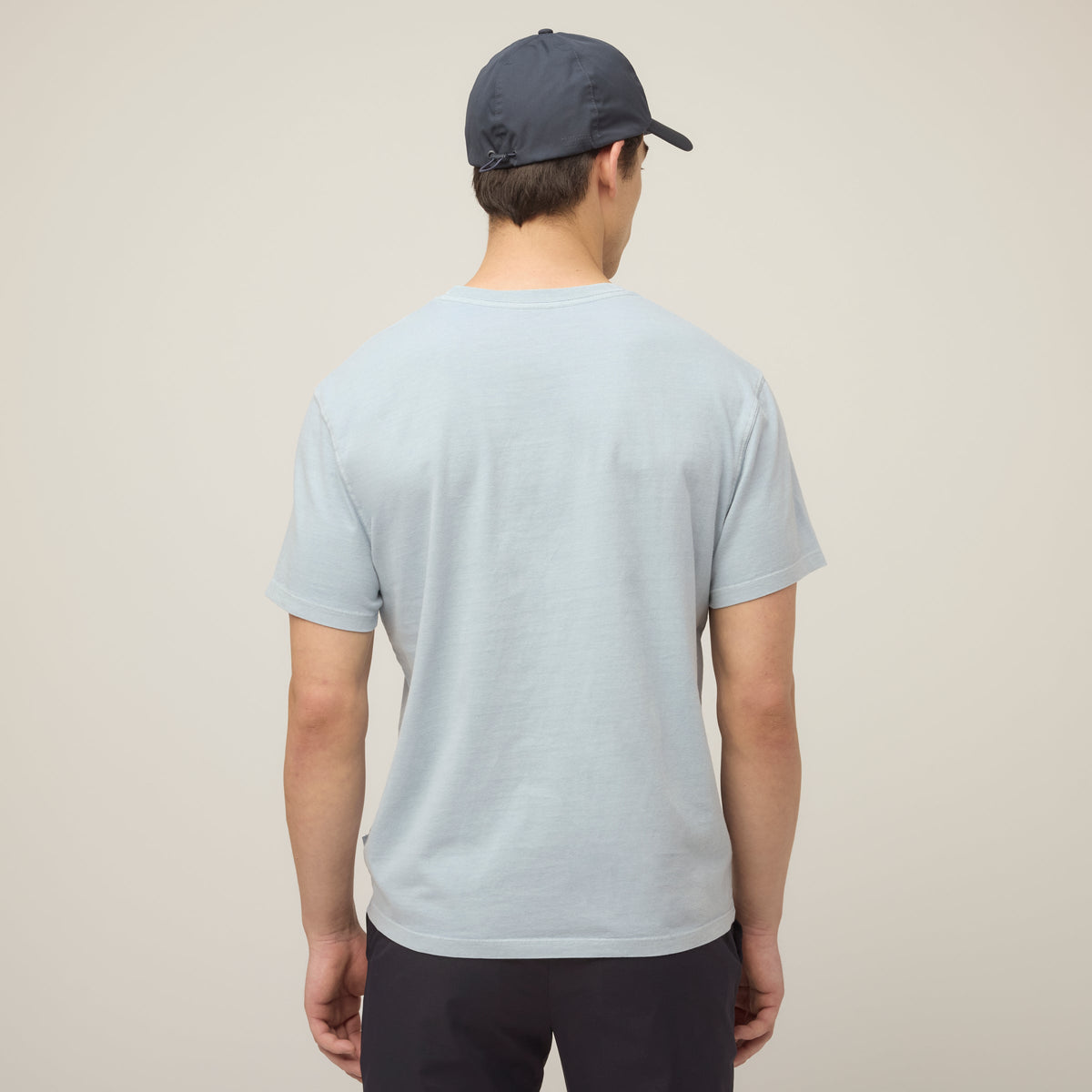 Men's Garment-Dyed Cotton T-Shirt in Frosted Mint – view 89