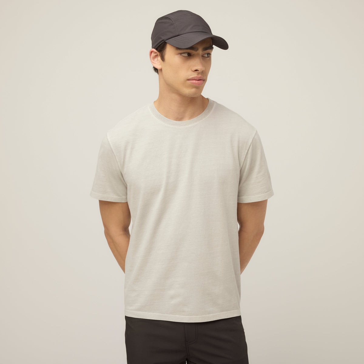 Men's Garment-Dyed Cotton T-Shirt in Frosted Mint – view 74