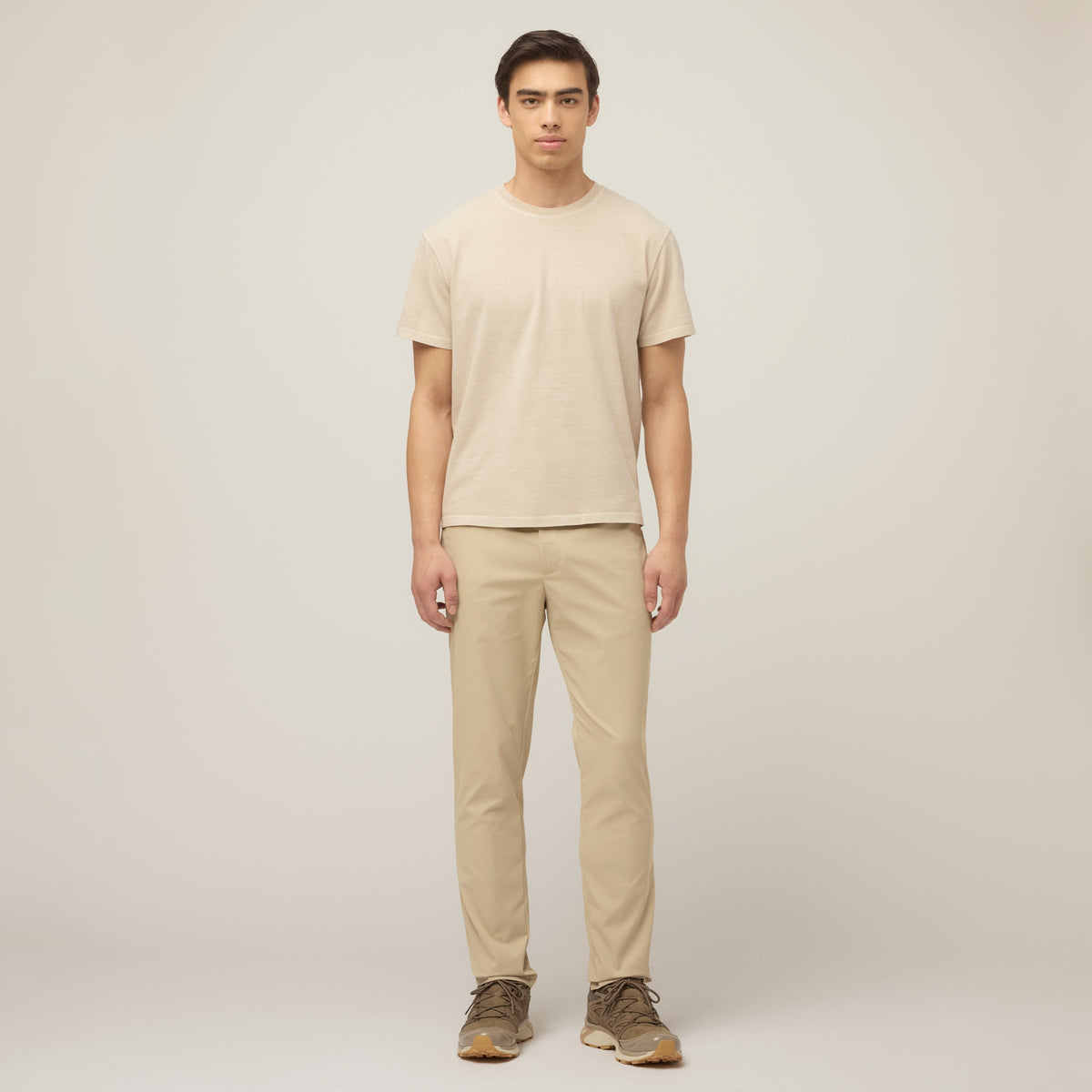 Men's Garment-Dyed Cotton T-Shirt in Frosted Mint – view 20
