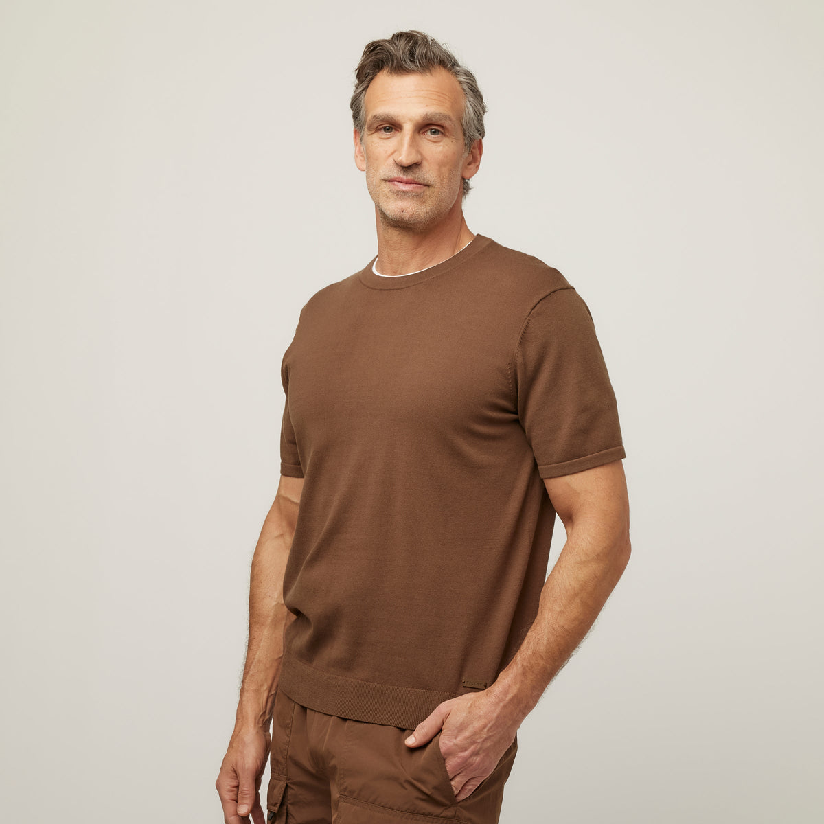Men's Cotton Nylon Knit T-Shirt – view 37