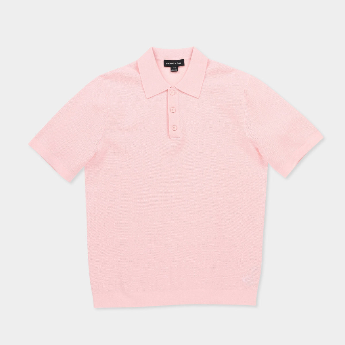 Men's Cotton Blend Textured Polo Sweater – view 20
