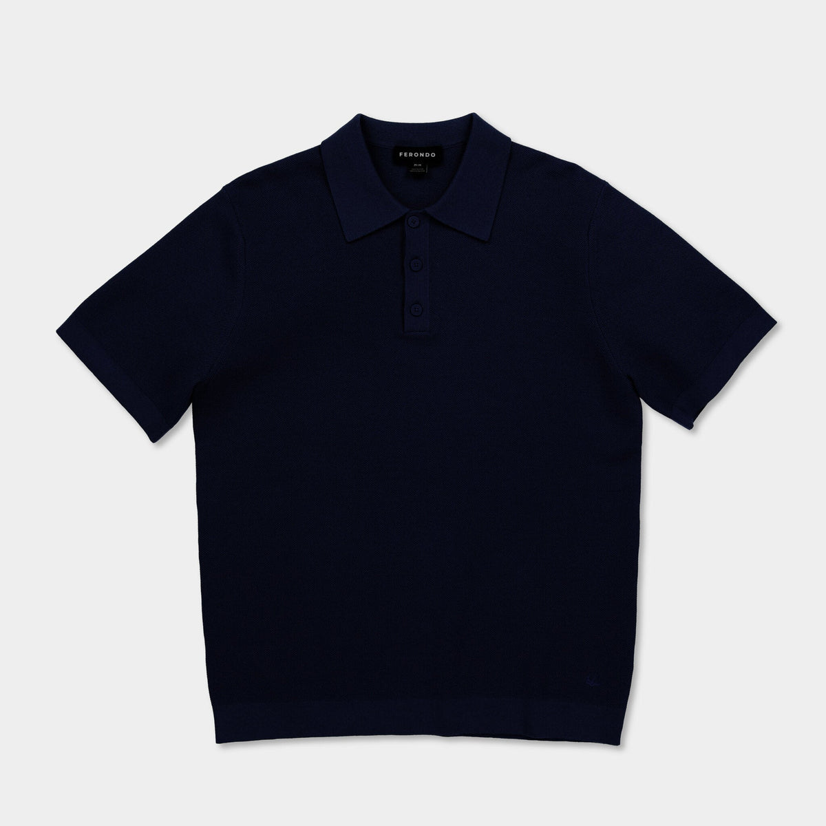 Men's Cotton Blend Textured Polo Sweater – view 7