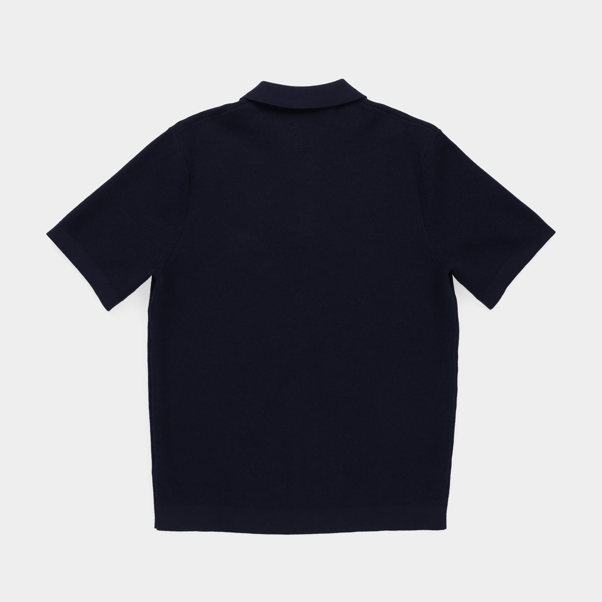 Men's Cotton Blend Textured Polo Sweater – view 8