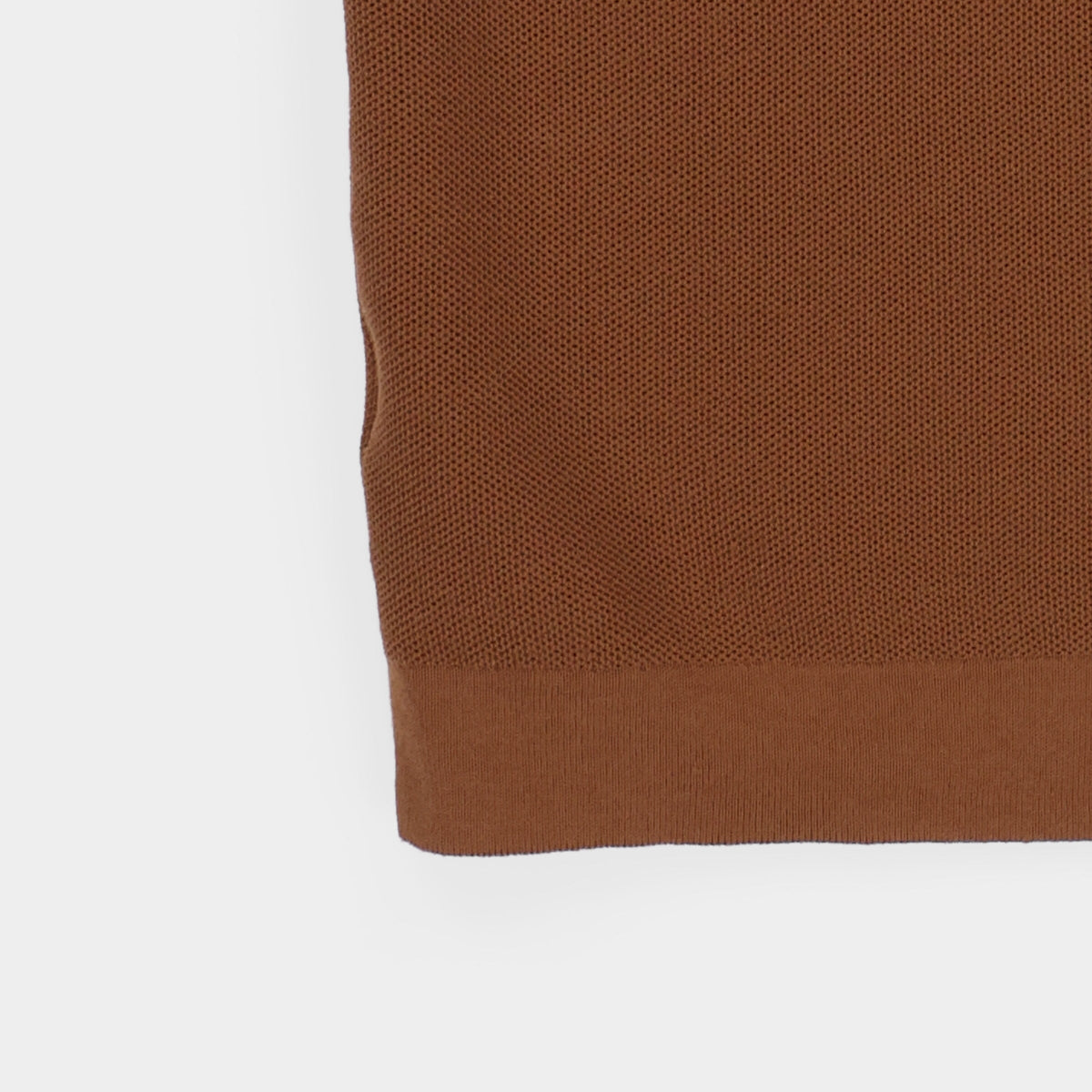 Men's Cotton Blend Textured Polo Sweater – view 16