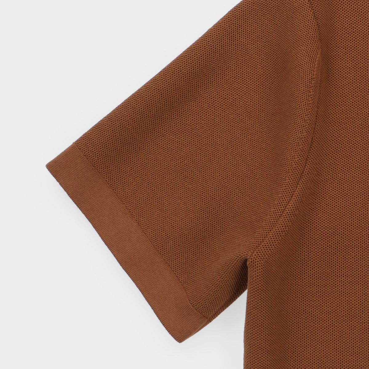 Men's Cotton Blend Textured Polo Sweater – view 15