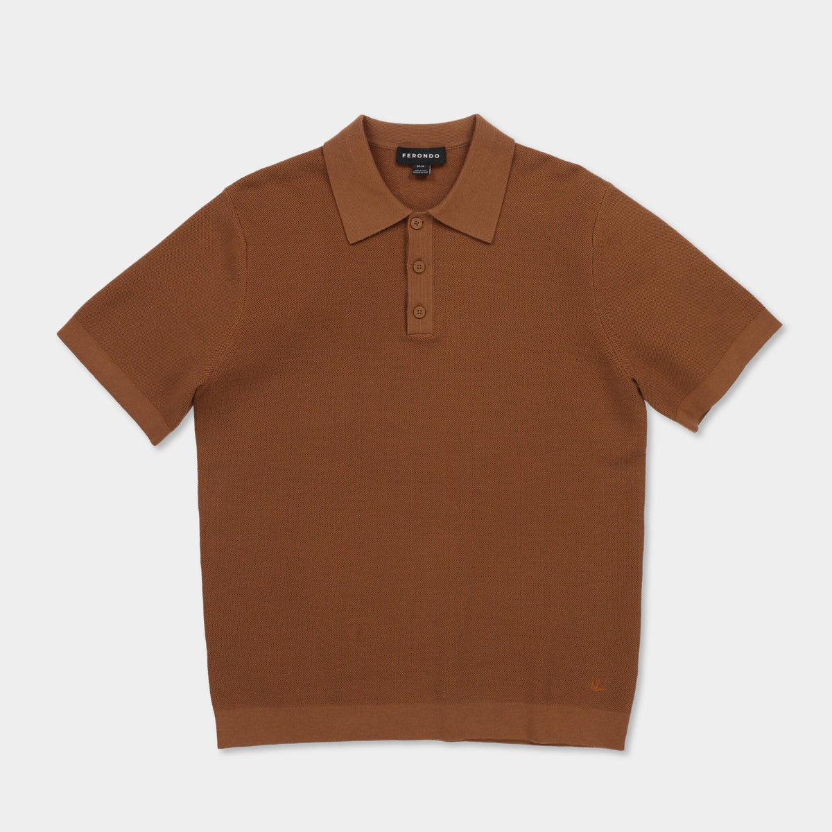 Men's Cotton Blend Textured Polo Sweater – view 13