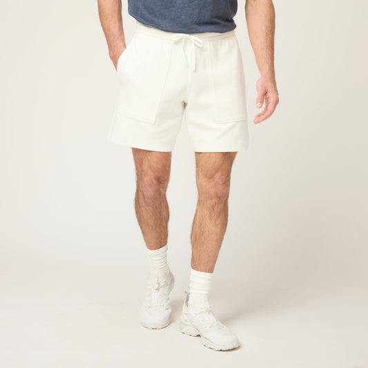 Men's Cotton Lyocell Pique Shorts – Breathable Air Pique Knit, Soft Smooth Handfeel, Relaxed Warm-Weather Wear