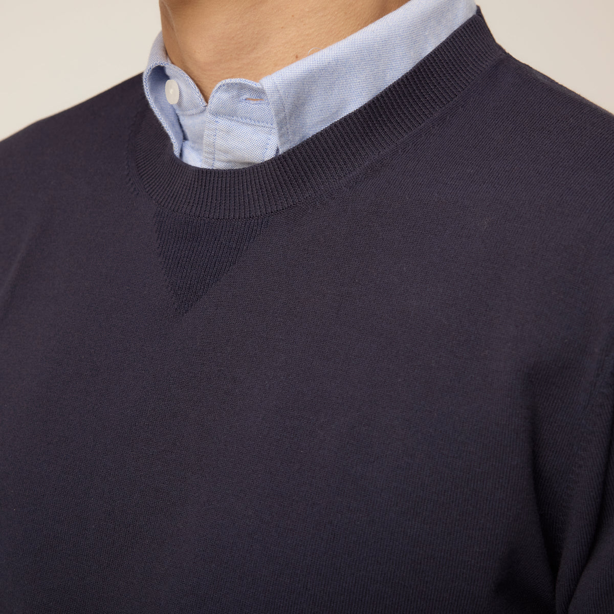 Men's Extra-Fine Lightweight Crew Neck Jumper – view 11