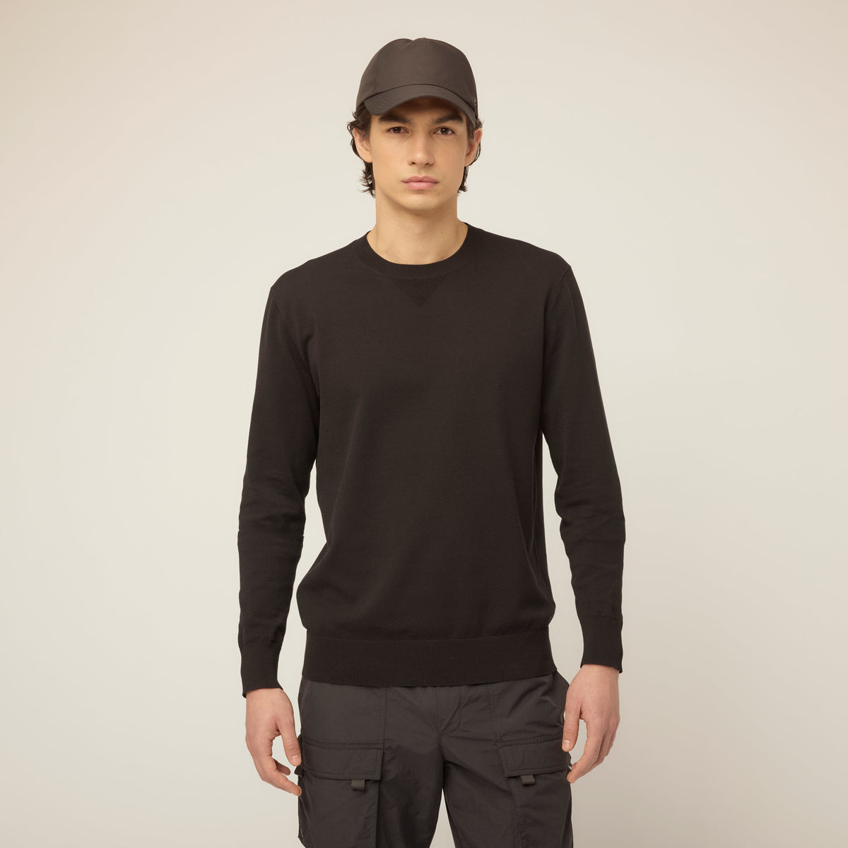 Men's Extra-Fine Lightweight Crew Neck Jumper – view 1