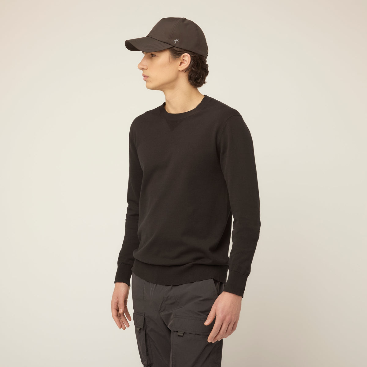 Men's Extra-Fine Lightweight Crew Neck Jumper – view 3