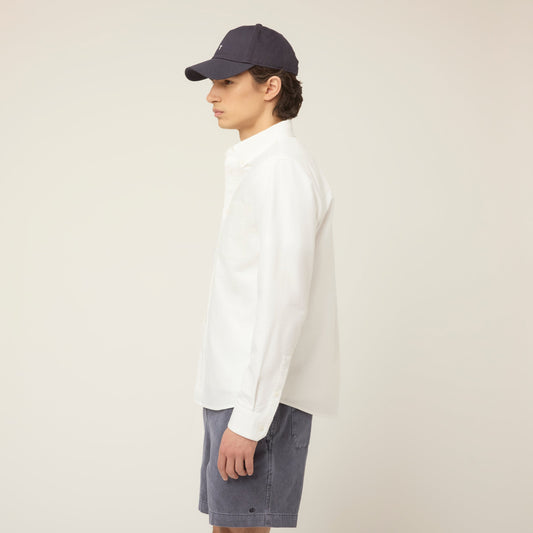 Men's Cotton Oxford Shirt – Traditional Oxford Weave, Long Sleeves, Wear on Its Own or Layered